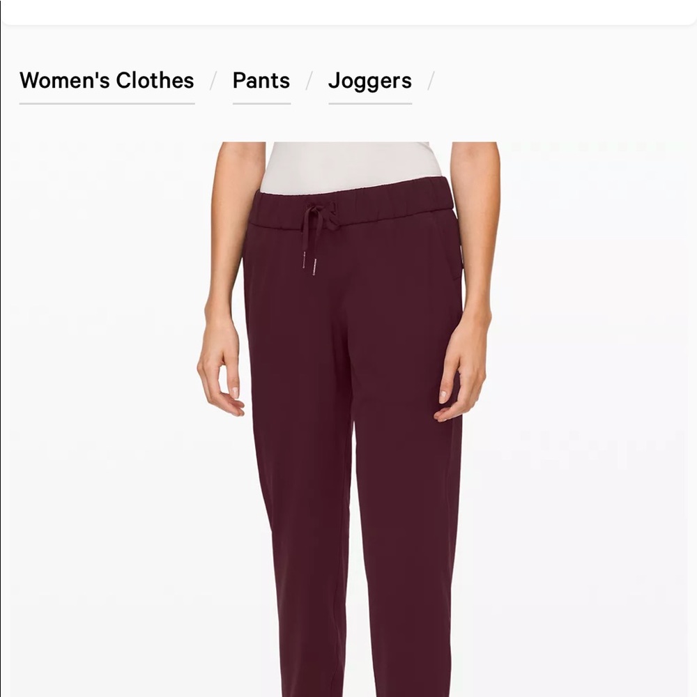 On the fly jogger. 28” size 4 cassis NWT lululemon